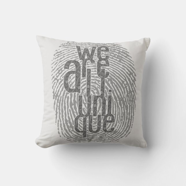 We Are All Unqiue Cushion (Front)