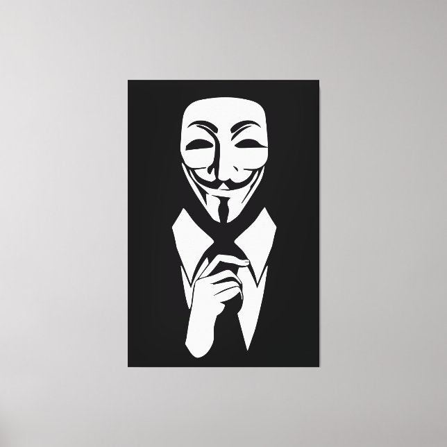 We are anonymous canvas print (Front)