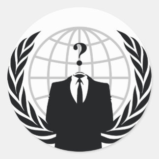 We Are Anonymous Classic Round Sticker