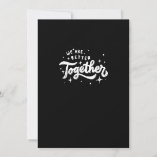We Are Better Together Inspirational Design  Holiday Card