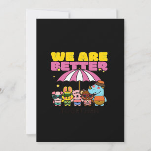We Are Better Together Uplifting Design  Holiday Card
