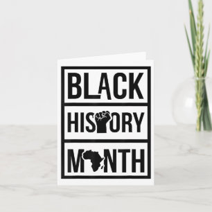 We Are Black History African American Melanin Men Card