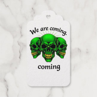 We Are Coming: Power and Fear in One Design Gift Tags