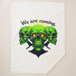 We Are Coming: Power and Fear in One Design Sherpa Blanket