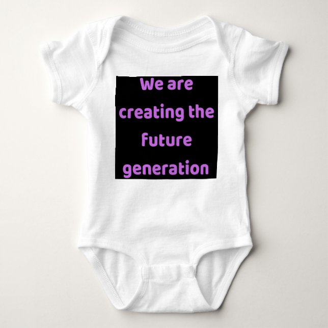 We are creating the new generation baby bodysuit (Front)