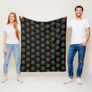 We Are Different But In This School Quote Fleece Blanket