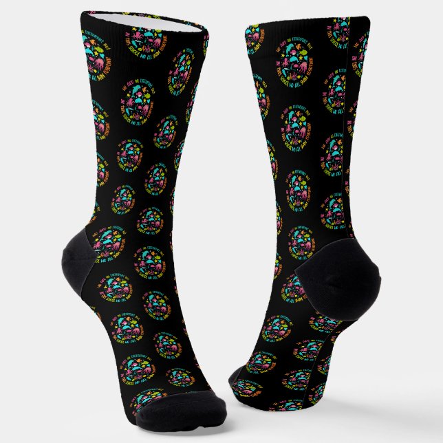 We Are Different But In This School Quote  Socks (Angled)