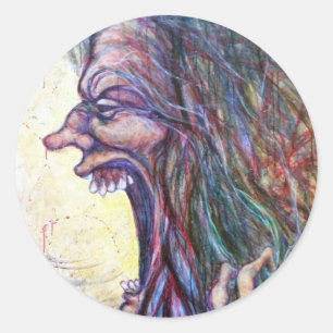 We are Done Being the Backdrop Classic Round Sticker