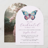 We are Enchanted To Meet You Butterfly Baby Shower