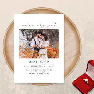 We Are Engaged Photo Engagement Announcement