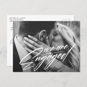 We Are Engaged   Photo Engagement Announcement 