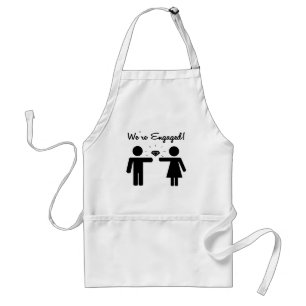 We Are Engaged Standard Apron