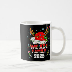 We Are Family 2025 Christmas Tree Santa Pjs Group  Coffee Mug