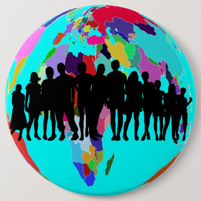 WE ARE FAMILY 6 CM ROUND BADGE (Front)