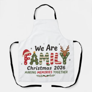 We Are Family Christmas 2026 Making Memories Xmas Apron
