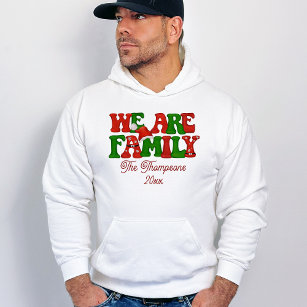 We Are Family Personalised Matching Christmas 2023 Hoodie