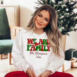 We Are Family Personalised Matching Christmas 2023 Sweatshirt