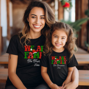 We Are Family Personalised Matching Christmas 2023 T-Shirt