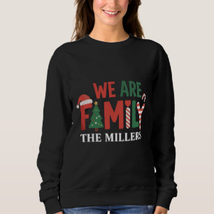 We Are Family Personalized Christmas Family Couple Sweatshirt