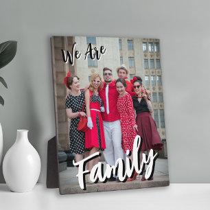 We Are Family Photo Plaque