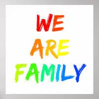 We Are Family Rainbow Sunshine Adoption Design