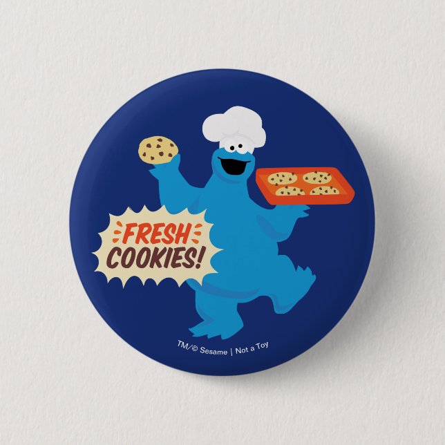 We Are Foodies | Fresh Cookies! 6 Cm Round Badge (Front)