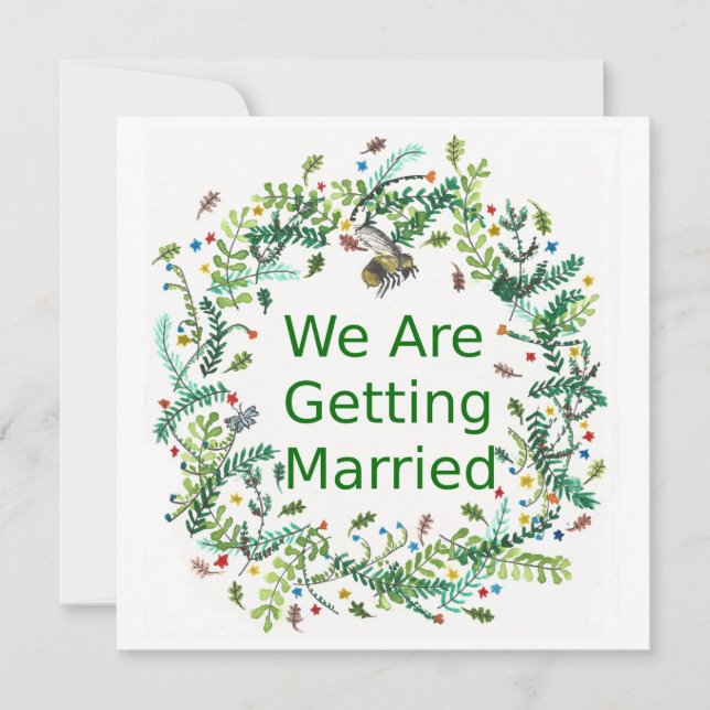We are getting married invitation (Front)