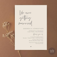 We are getting married, Modern Wedding Celebration