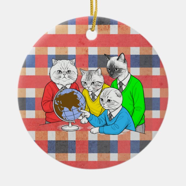 we are here ceramic tree decoration (Front)