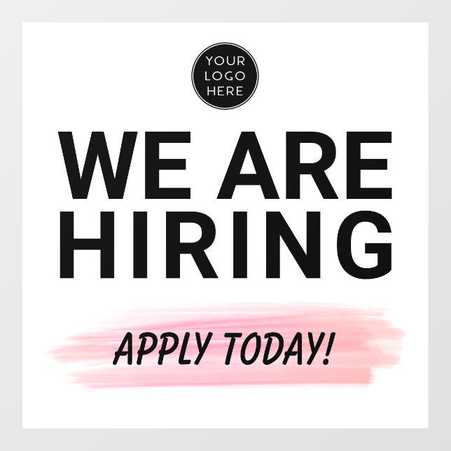 We Are Hiring Apply Today Business (Sheet)