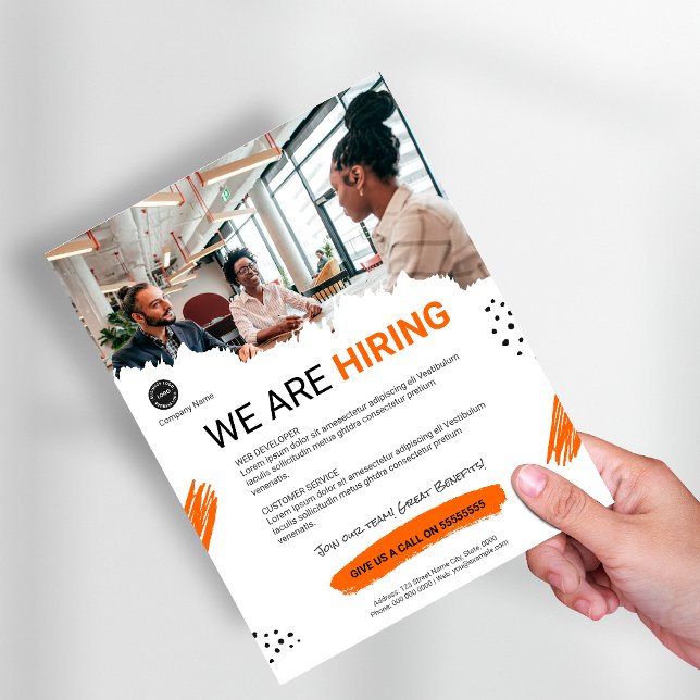 We Are Hiring Staff Custom BUSINESS logo Flyer (We Are Hiring Staff Custom BUSINESS logo Flyer)