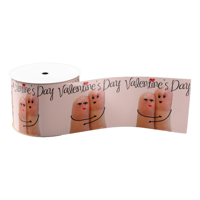We are Just Like This on Valentines Day Grosgrain Ribbon (Spool)