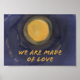 We are made of Love Sumi Moon print