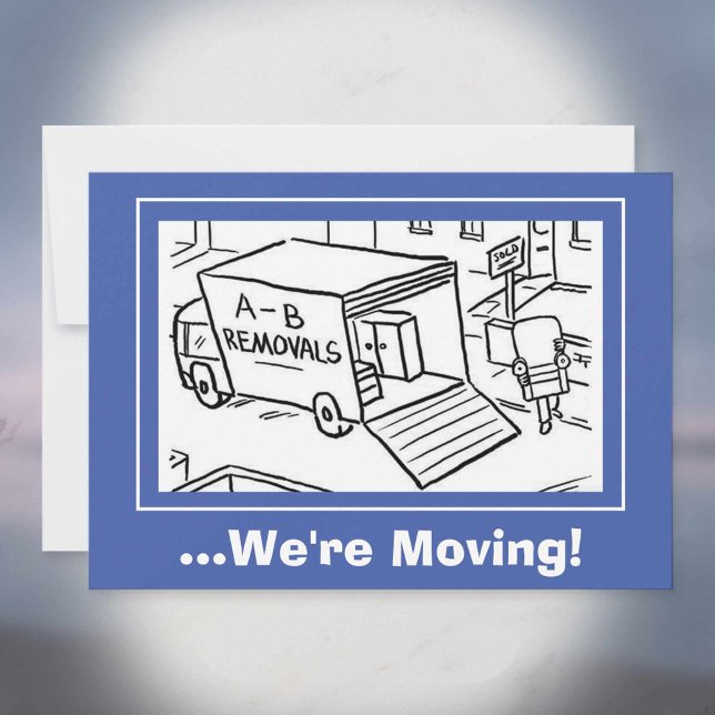 We Are Moving Announcement Card. (Creator Uploaded)