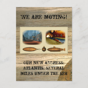 We are moving announcement postcard