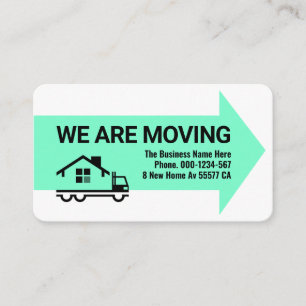 WE ARE MOVING Business New Location Card