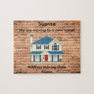 We are moving new house home surprise jigsaw puzzle