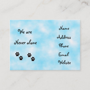 We are never alone-business cards