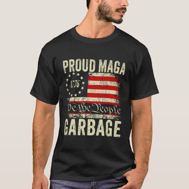 We Are Not Garbyge Vote Trump For President 2024 T T-Shirt (Front)
