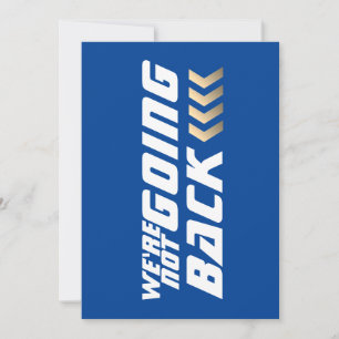 We are NOT going Back Harris Election Thank You Card