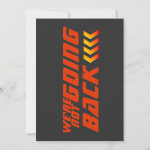 We are NOT going Back Harris Election Thank You Card