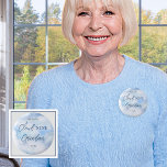 We Are On Cloud Nine Blue Boy Baby Shower Grandma 6 Cm Round Badge<br><div class="desc">Welcome to our "We Are On Cloud Nine Blue Boy Baby Shower" collection, where every piece is designed to elevate your celebration of the imminent arrival of your little one. This collection captures the essence of joy and anticipation with its dreamy, whimsical theme. Imagine floating amidst serene blue skies adorned...</div>