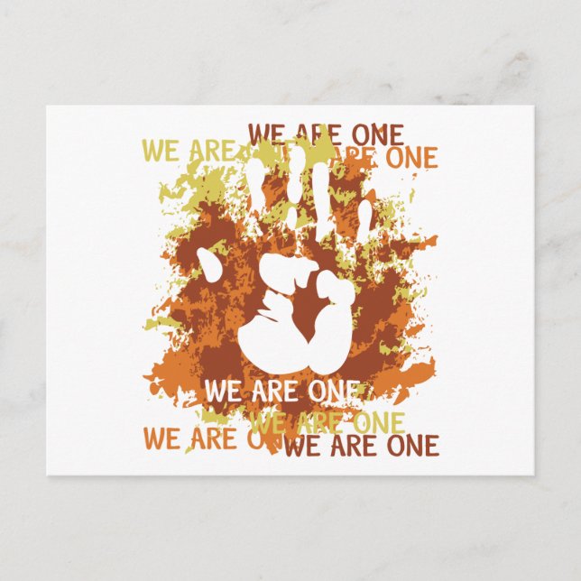 We Are One Postcard (Front)