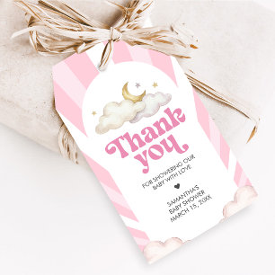 We are Over the Moon Baby Shower Favour Tags