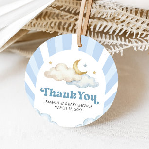 We are Over the Moon Baby Shower Favour Tags