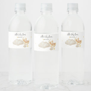 We Are Over The Moon Baby Shower  Water Bottle Label