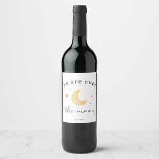 We are Over the Moon Mug Wine Label