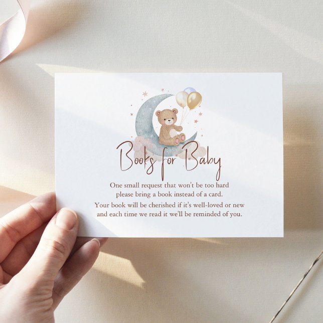 We Are Over The Moon Teddy Bear Books For Baby Card (Creator Uploaded)