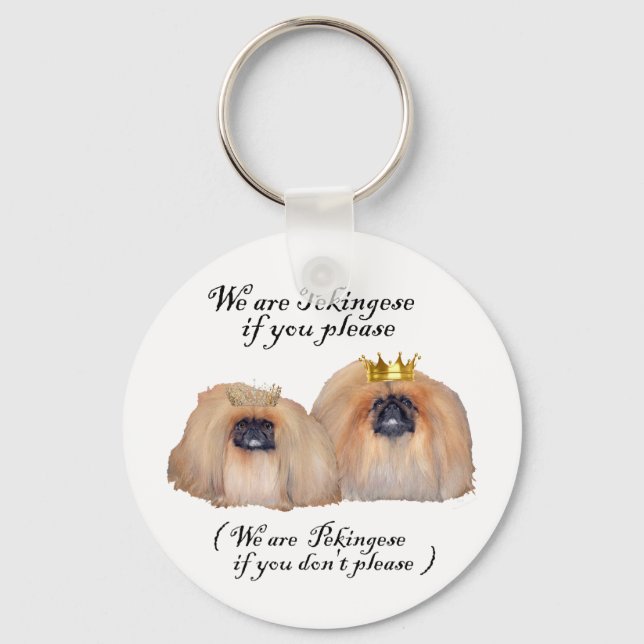 We are Pekingese Key Ring (Front)