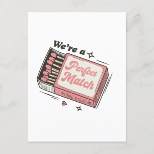 We are Perfect Match Postcard
